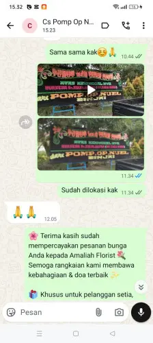 Testimonial Papan Bunga puri indah